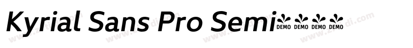 Kyrial Sans Pro Semi字体转换